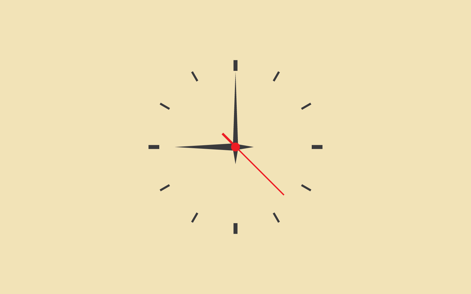 Płaska ilustracja wektora ikony zegara