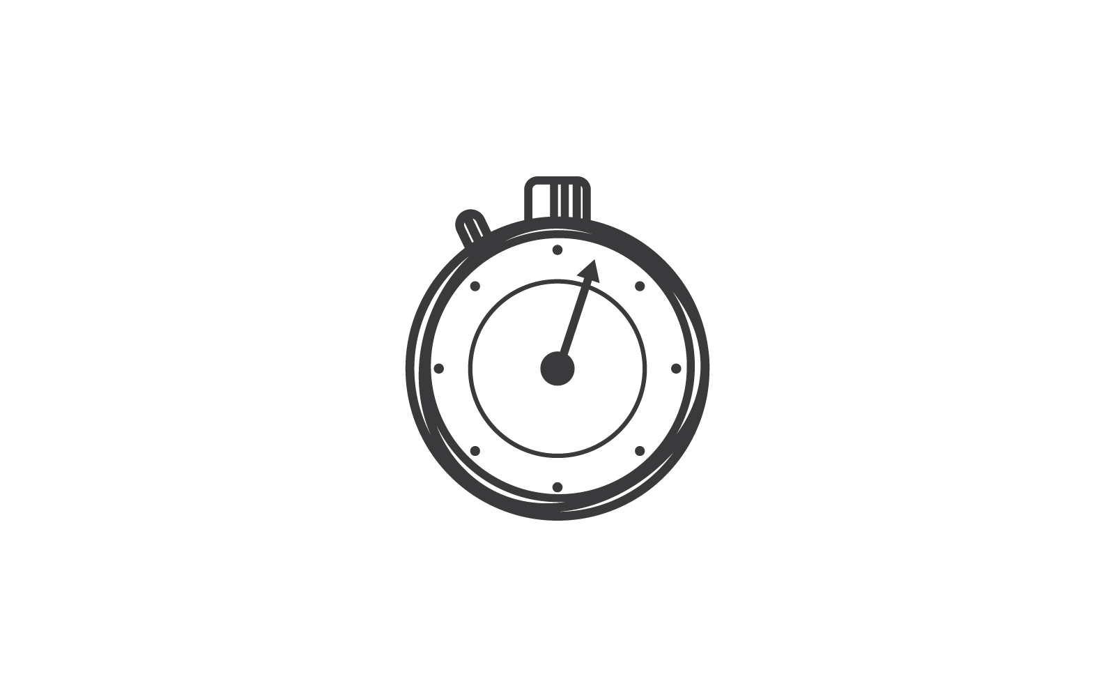 Stopwatch pictogram platte ontwerp vector