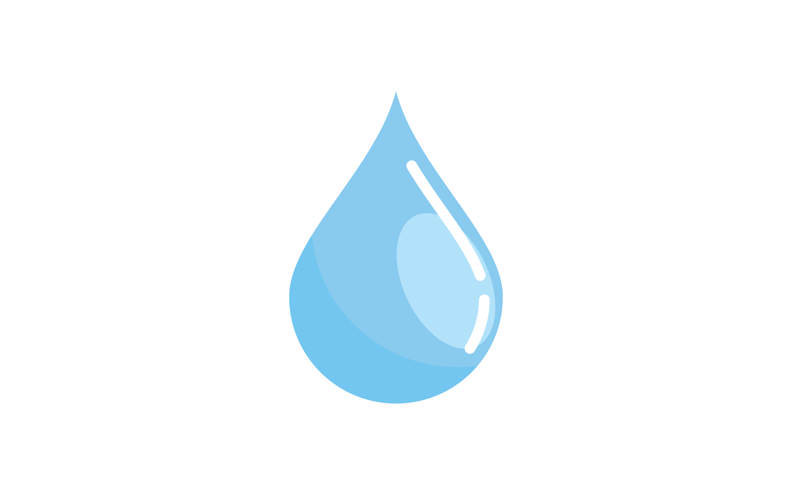 Water drop design illustration logo vector template