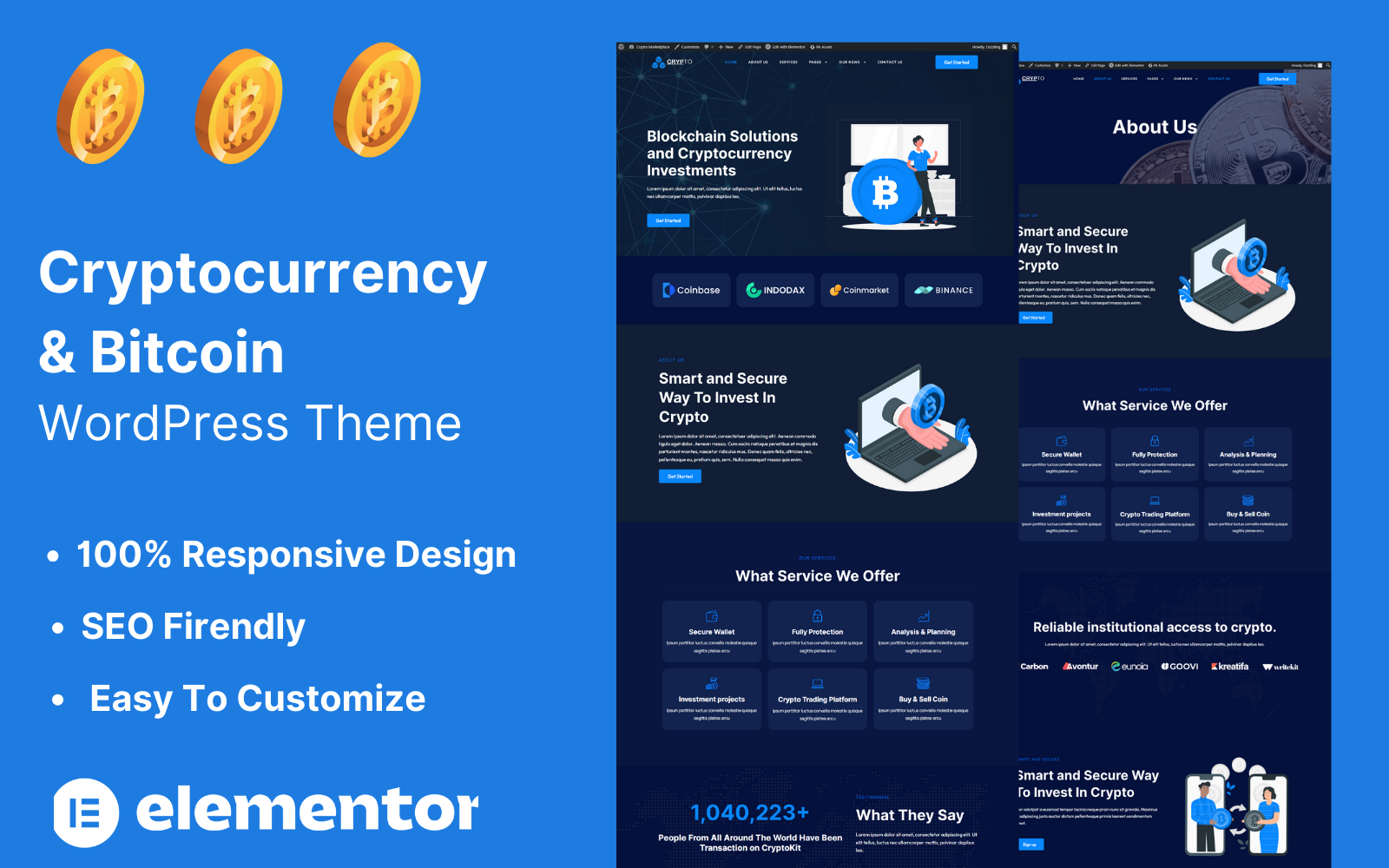 Template #394830 Crypto Currency Webdesign Template - Logo template Preview