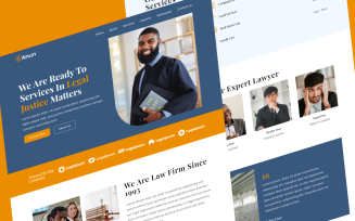 Anun - Attorney Law Firm Landing Page Template