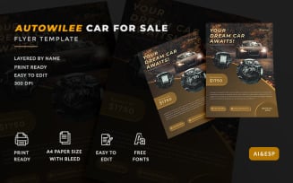 Autowilee Car For Sale Flyer Template