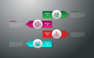 Business presentation vector infographic design.