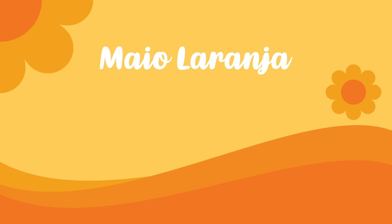 Maio Laranja background campaign against violence research of children 18 ma Logo Template