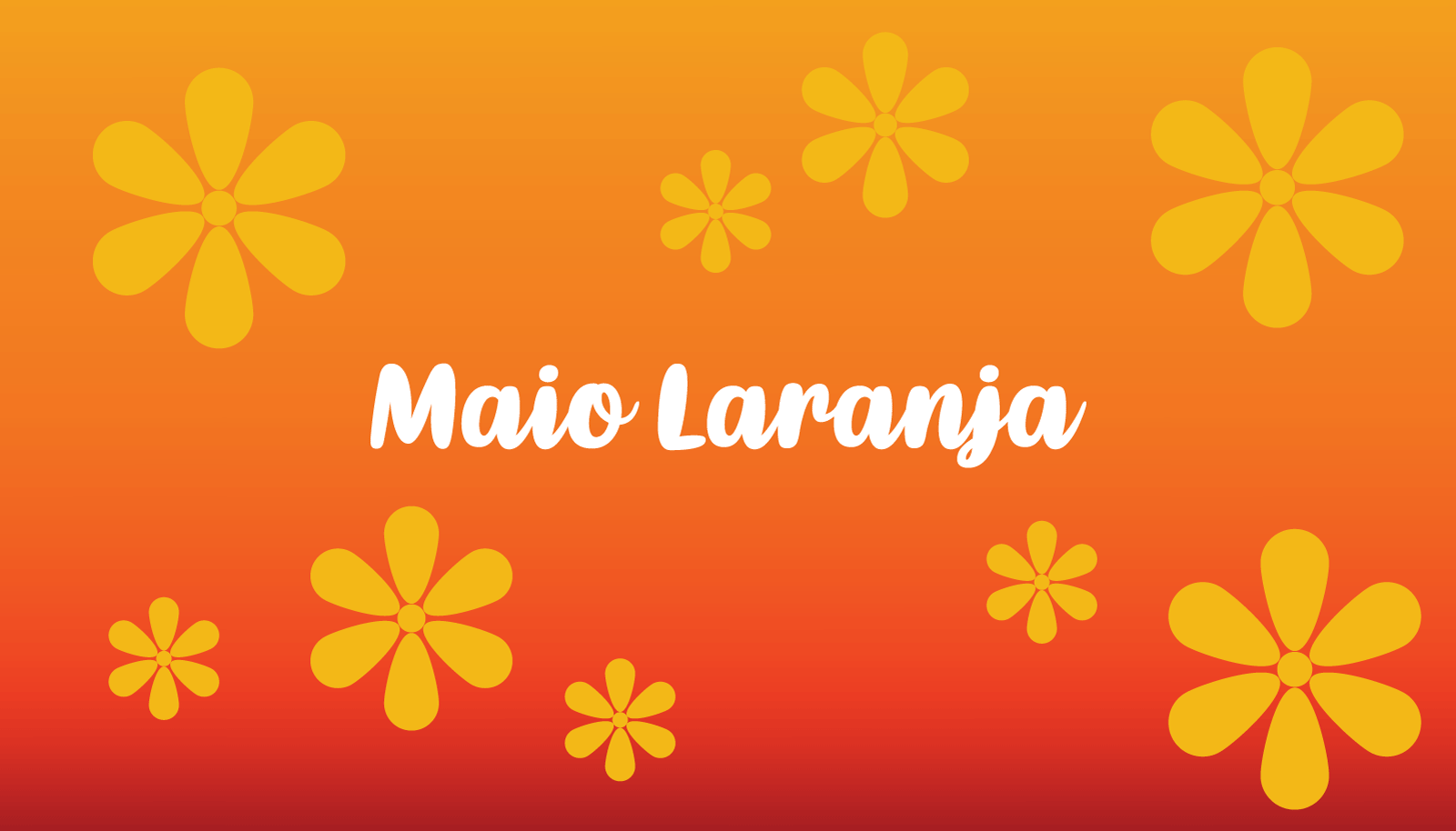 Maio laranja campaign against violence research of children 18 may Logo Template
