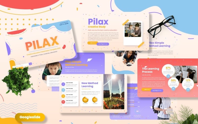 Pilax - Kids World Googleslide Templates Google Slide