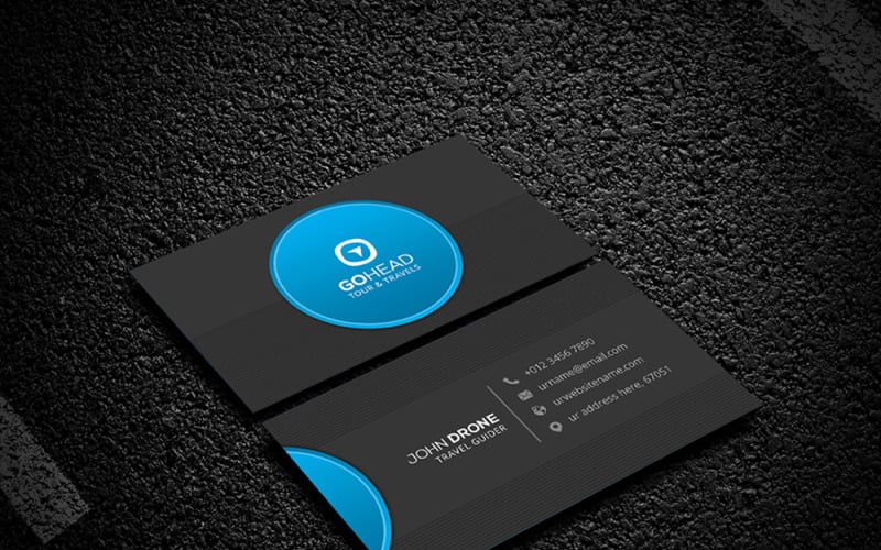 Travel Business Card 0001 Corporate Identity