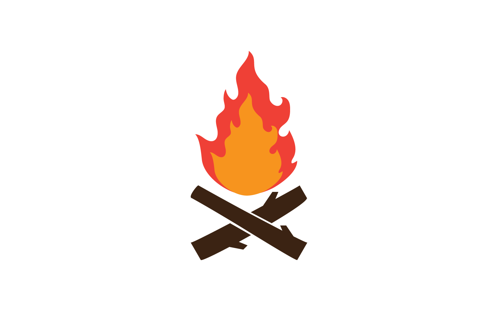 Bonefire illustratie vector plat ontwerp