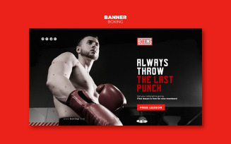 Boxing Social Media Cover Template