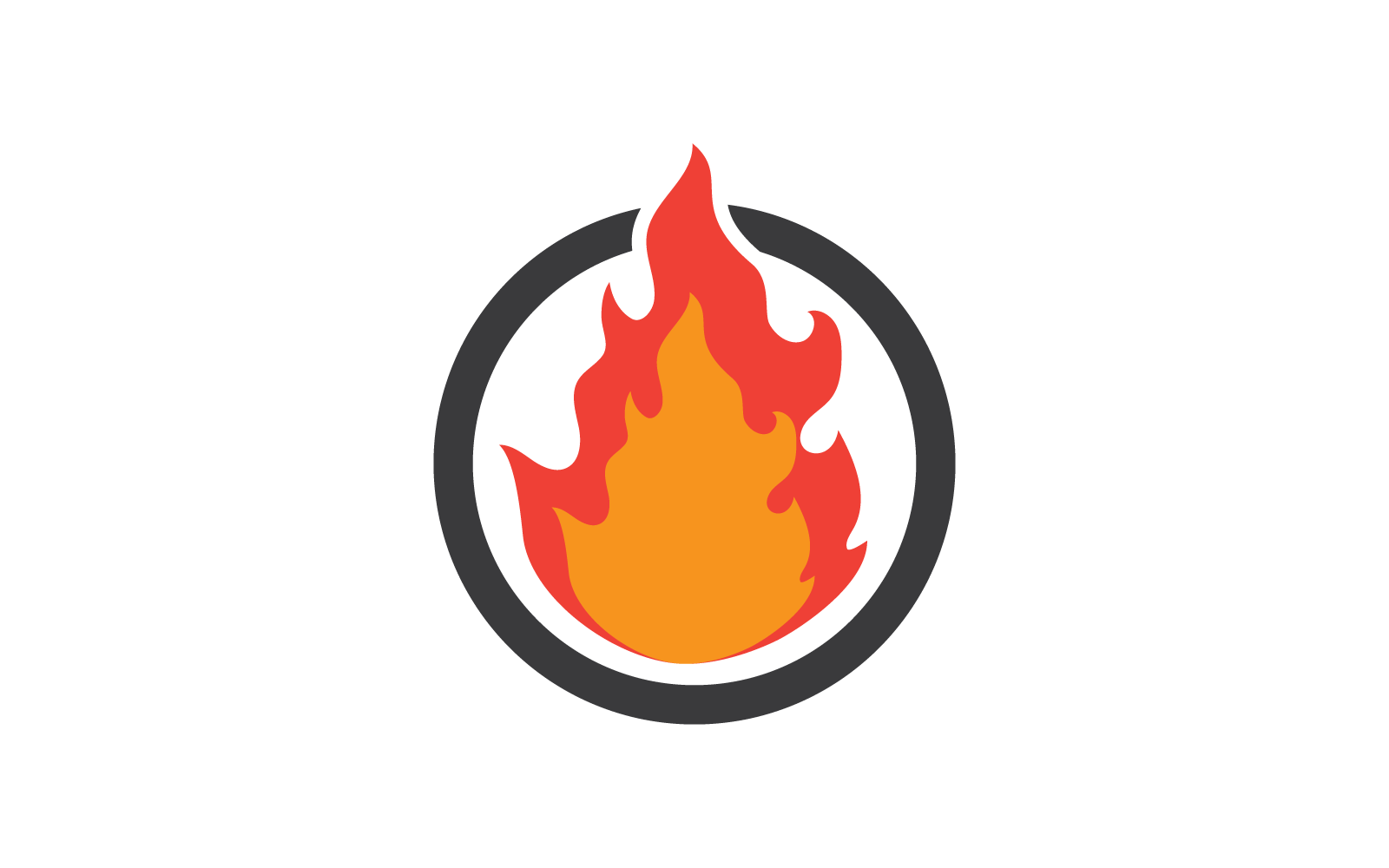 Brand vlam Logo vector, olie, gas en energie logo ontwerpconcept