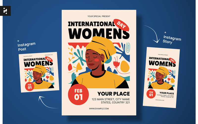 International Womens Day Flyer Corporate Identity