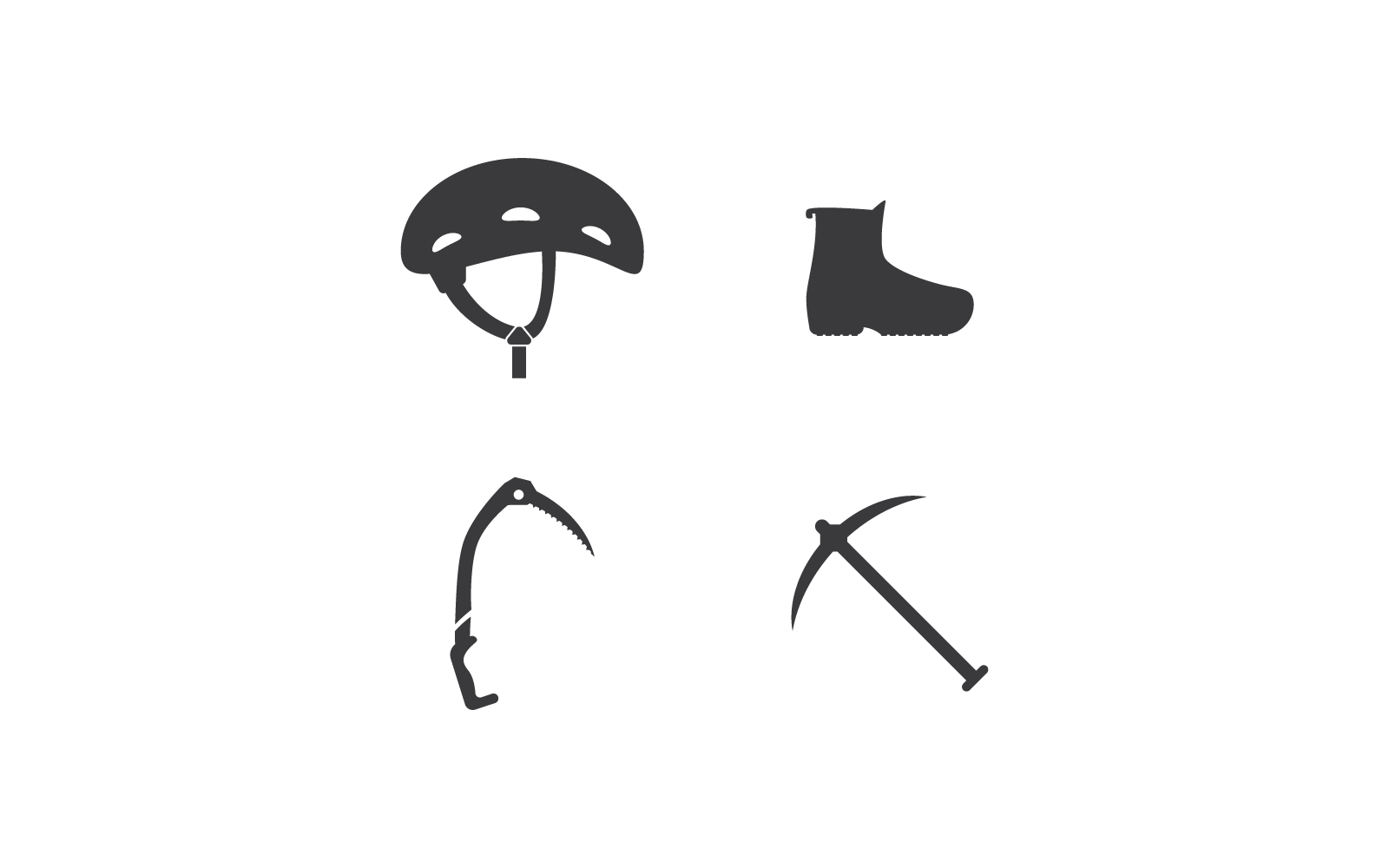 Klimuitrusting pictogrammenset vector sjabloon