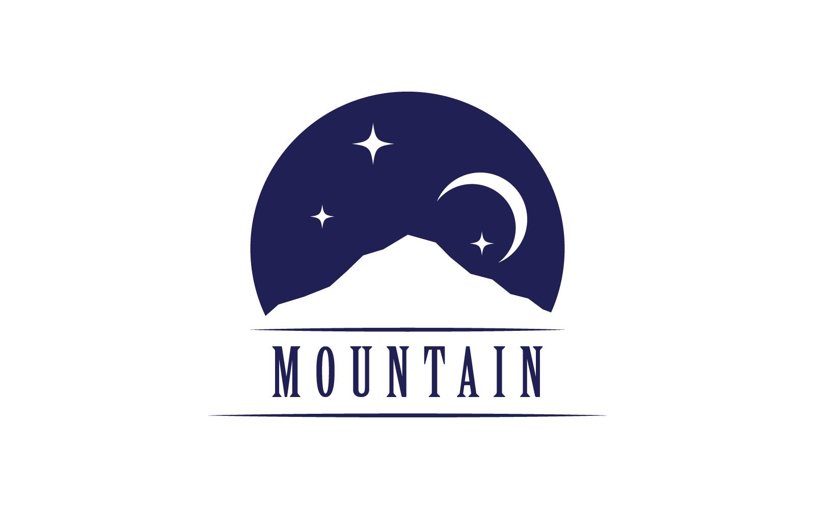 Mountain illustration vector design template Logo Template