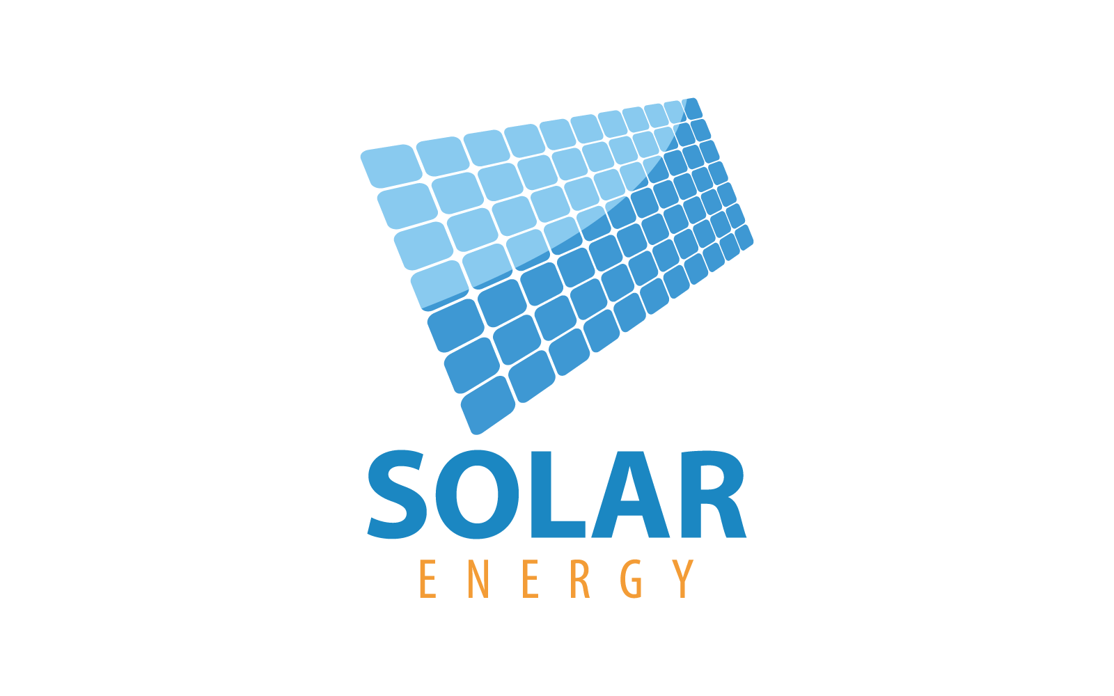 Panneau solaire logo illustration icône vecteur design plat