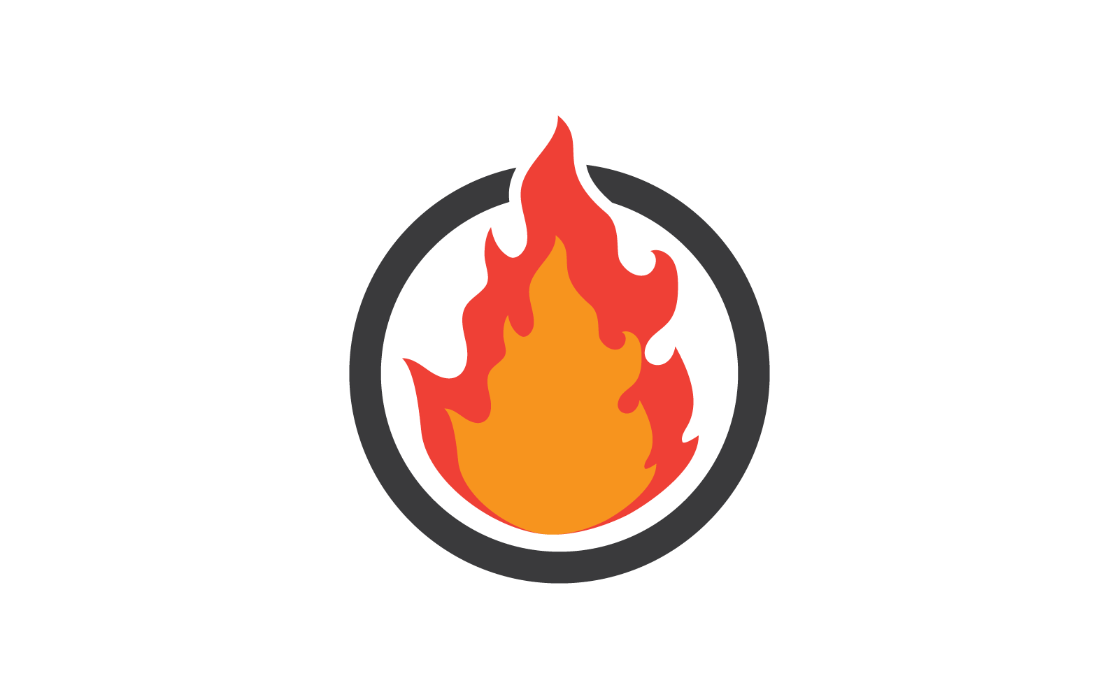 Wektor logo płomienia ognia, koncepcja logo ropy, gazu i energii