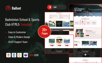 Ballset – Badminton School & Sports Club HTML5 Template