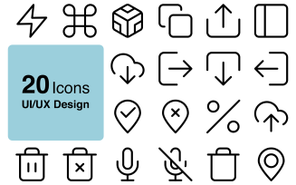 Basic Ui icons set-1 Design