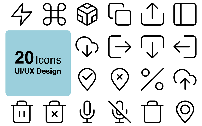 Basic Ui icons set-1 Design Icon Set