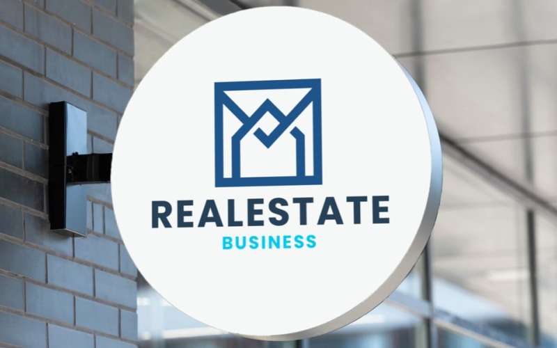 Check Real Estate Business Logo Logo Template