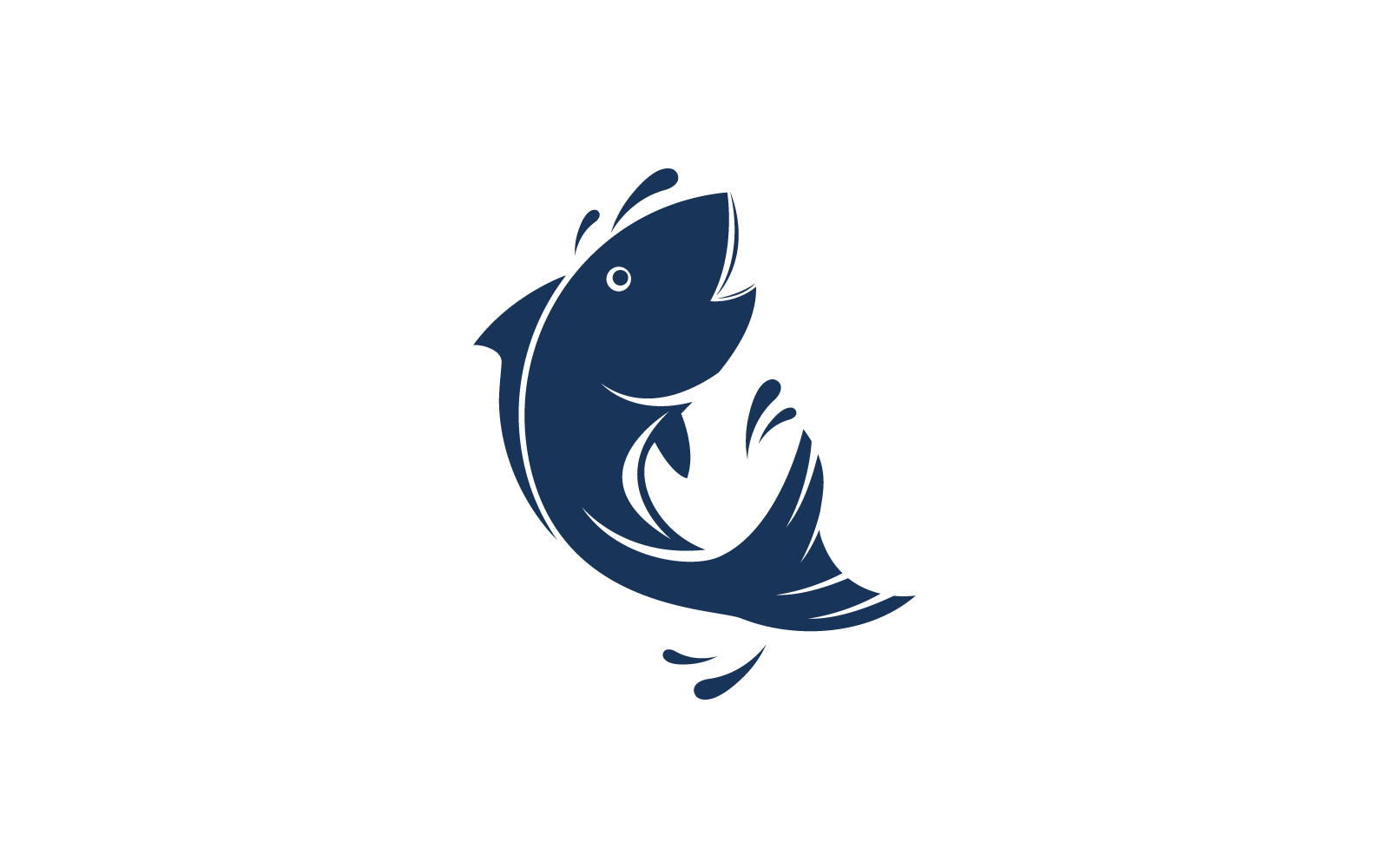 Fish logo icon vector template