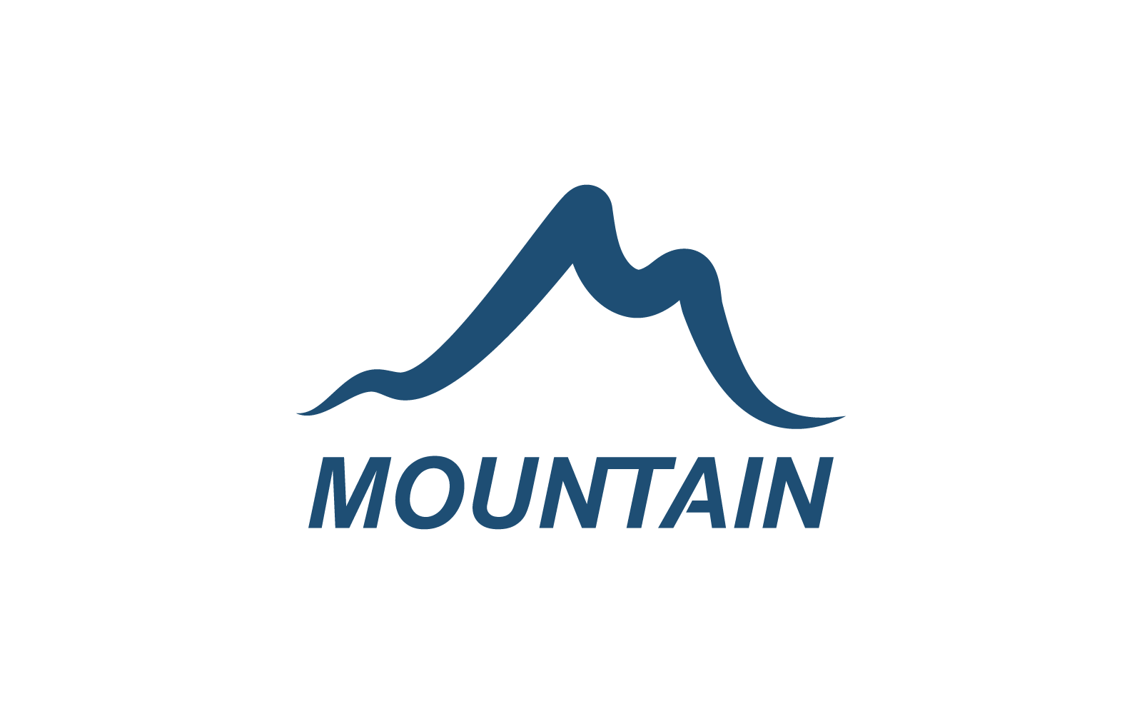 Mountain illustration template logo vector design