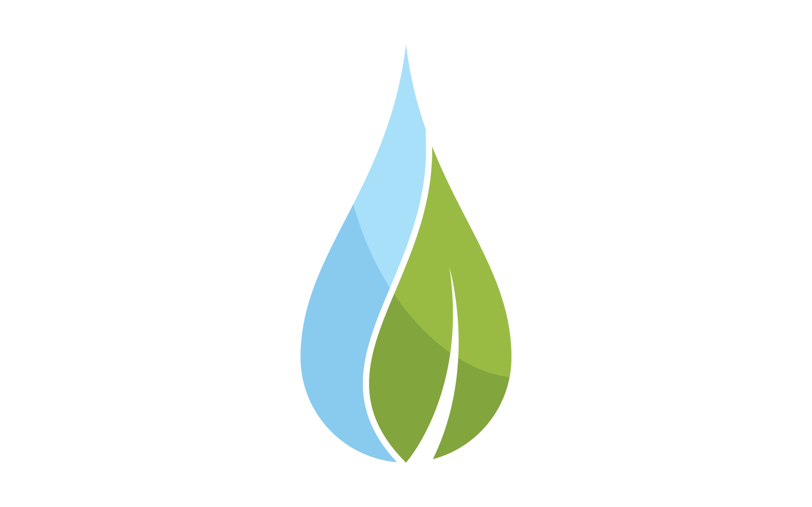 Wassertropfen Illustration Symbol Logo Vektor flaches Design