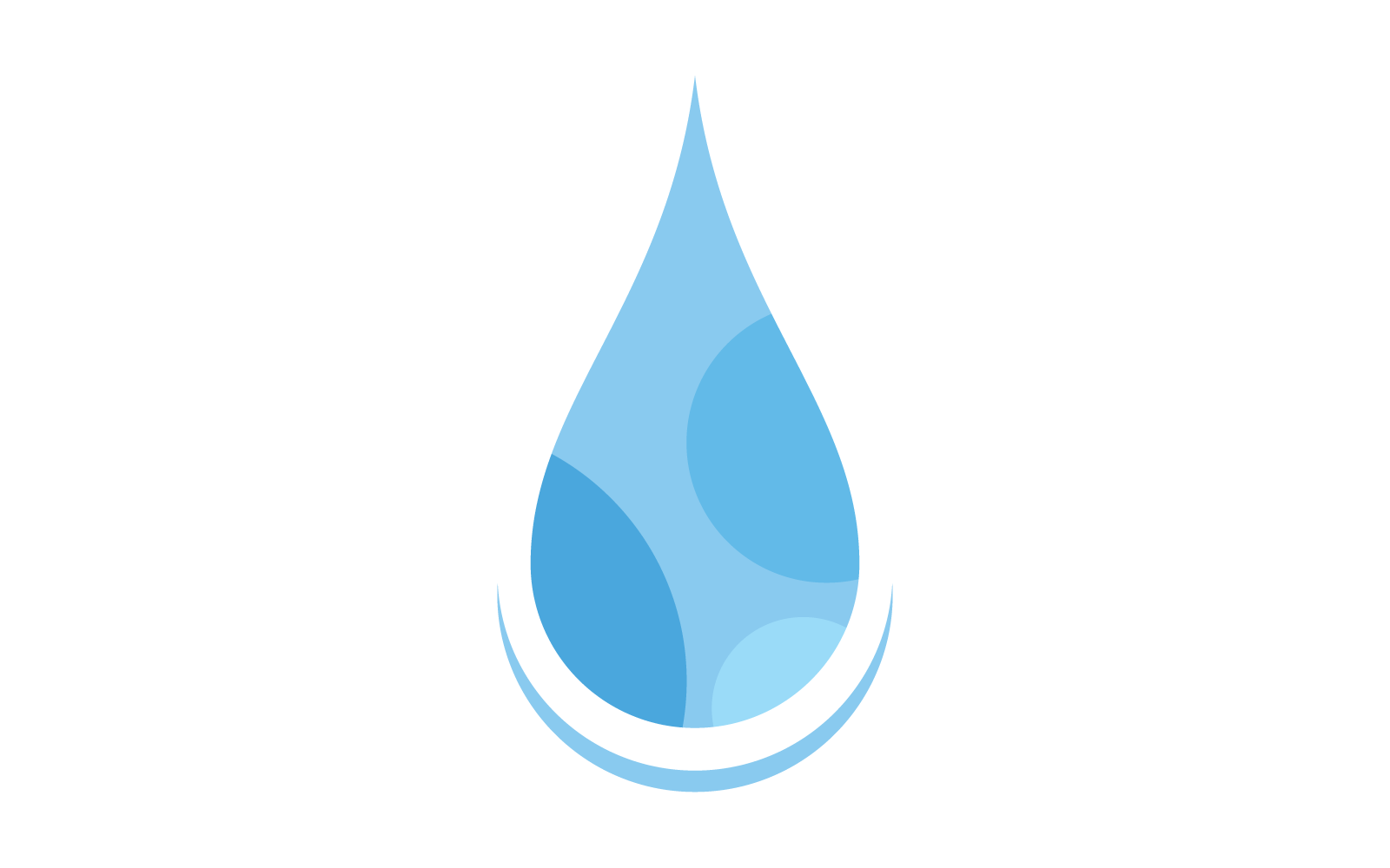 Water drop logo illustration icon vector design
