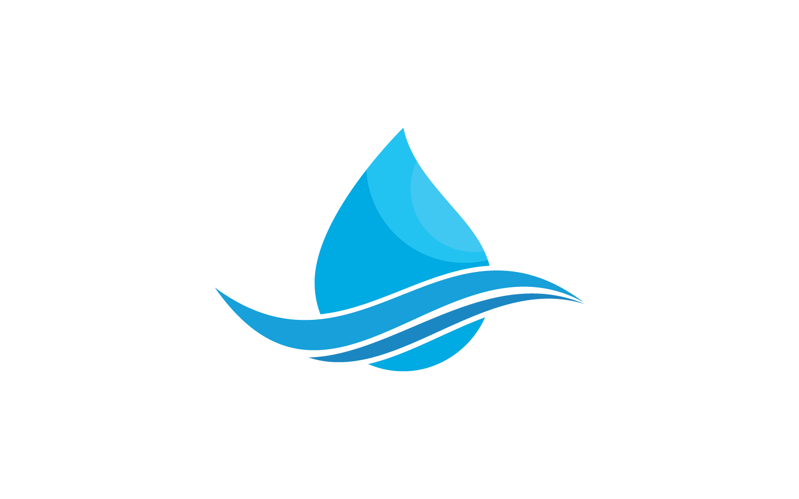 Water drop logo vector design template