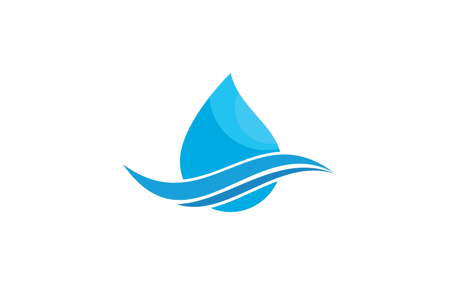 Waterdruppel logo vector ontwerpsjabloon