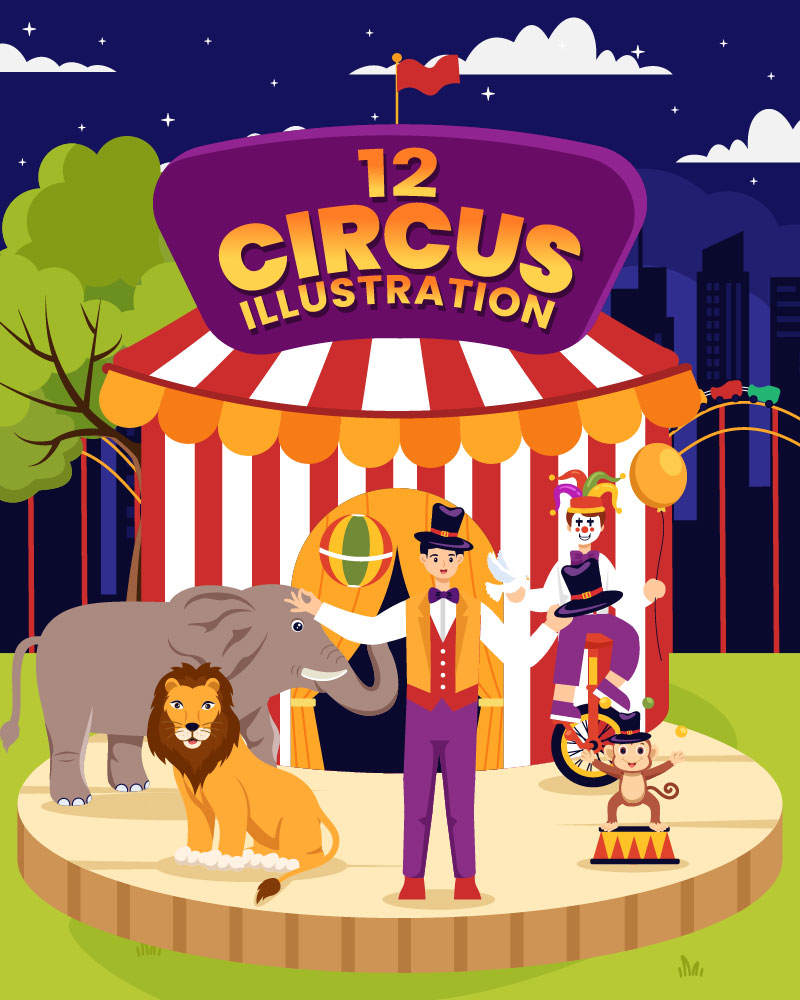 Kit Graphique #395108 Circus Event Divers Modles Web - Logo template Preview