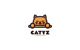 Cat Simple Mascot Logo Design 3
