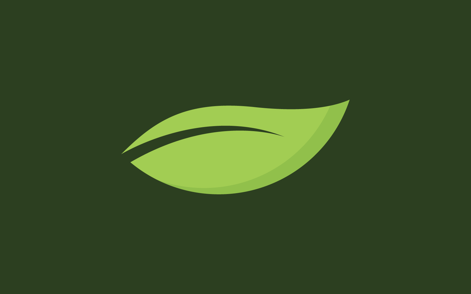 Green leaf illustration logo vector design