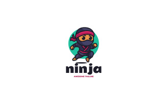 Ninja Mascot Cartoon Logo 2
