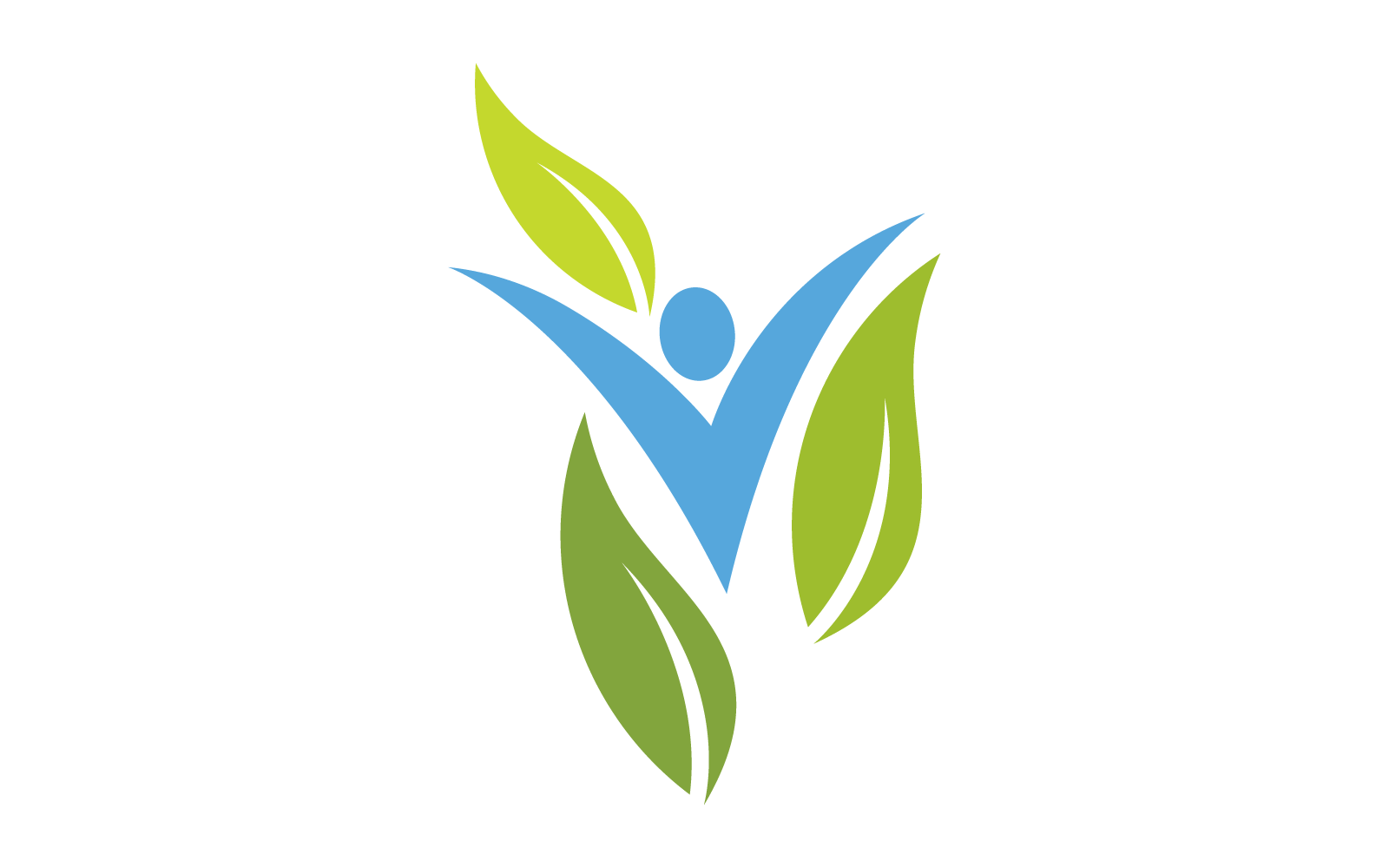 Sağlıklı Yaşam insanlar logo simge vektör şablonu düz tasarım