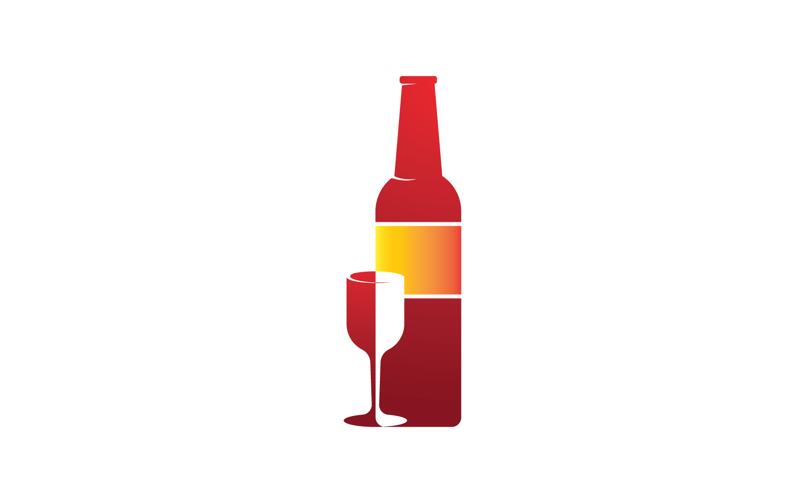 Wine Logo illustration design Template