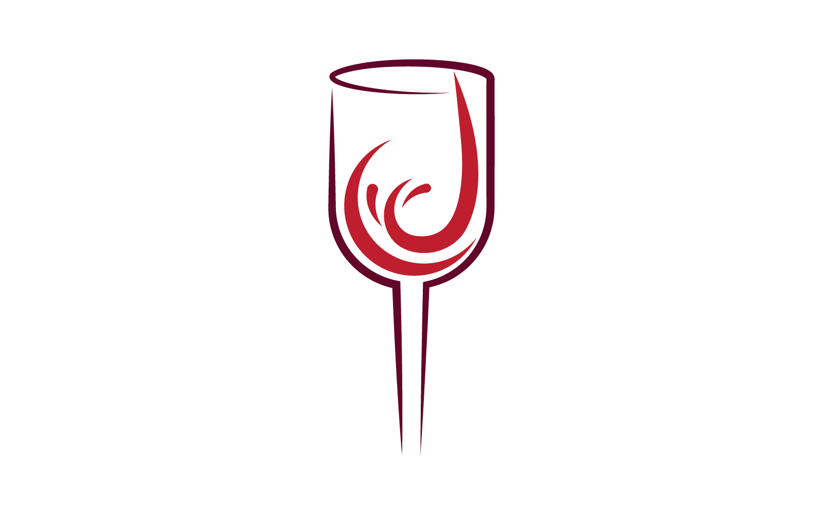 Wine Logo illustration flat design