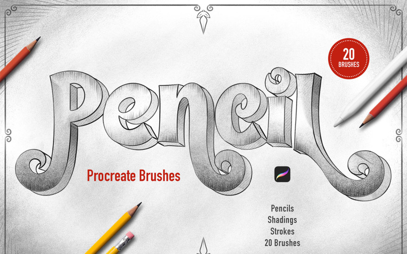 Pencils Procreate Brushes Illustration