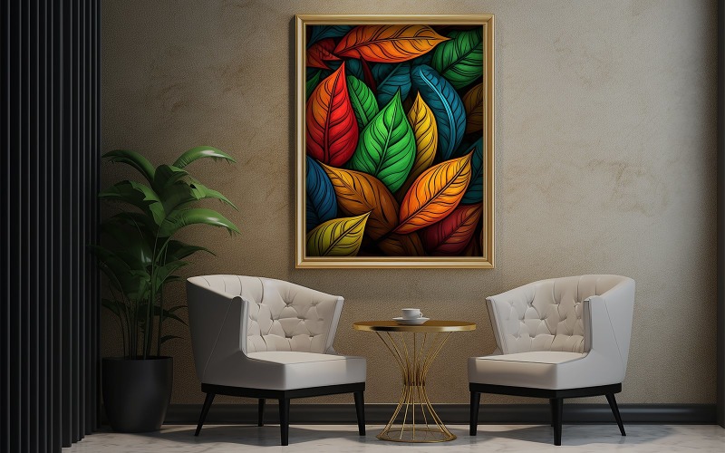 Photo frame mon the luxury interior | photo frame mockup Product Mockup