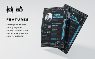 Resume and CV Template Design 23