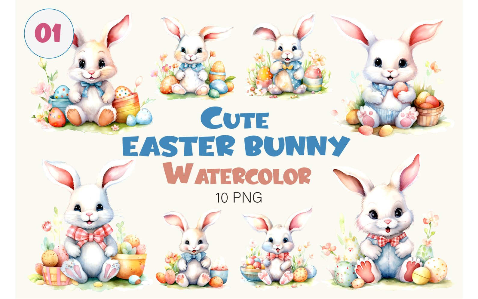 Template #395379 Bunny Watercolor Webdesign Template - Logo template Preview