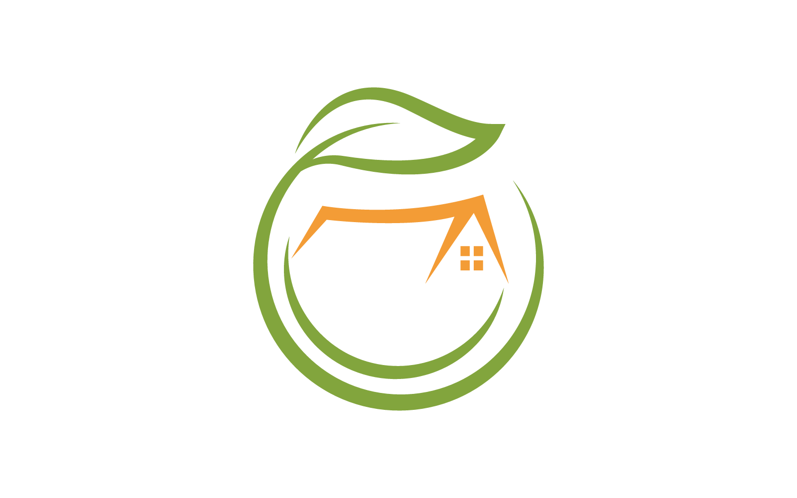 Agriturismo logo vettoriale design piatto
