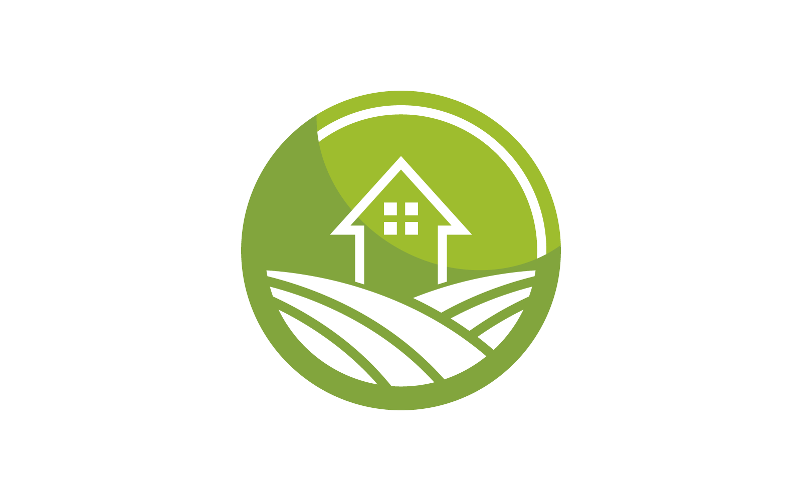 Bauernhaus Illustration Logo Vektor flaches Design