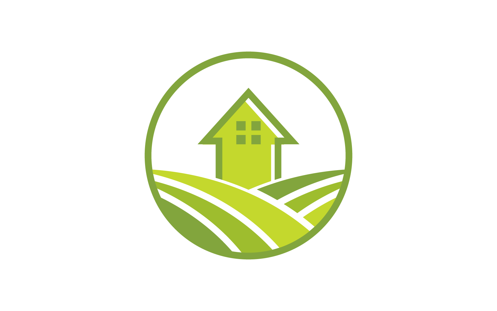 Boerderij logo vector platte ontwerpsjabloon