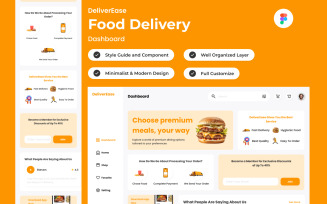 DeliverEase - Food Delivery Dashboard V1