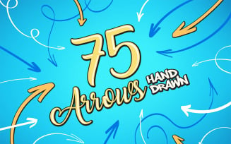 75 Hand Drawn PNG Isolated Arrows