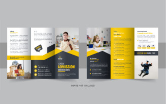 School Admission Trifold Brochure, Kids school admission trifold brochure design