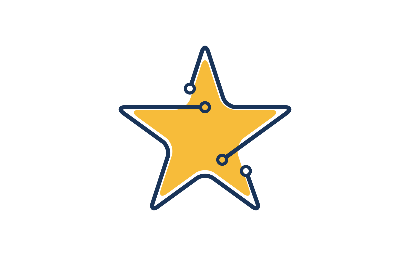 Star Tech logo illustration vector flat design