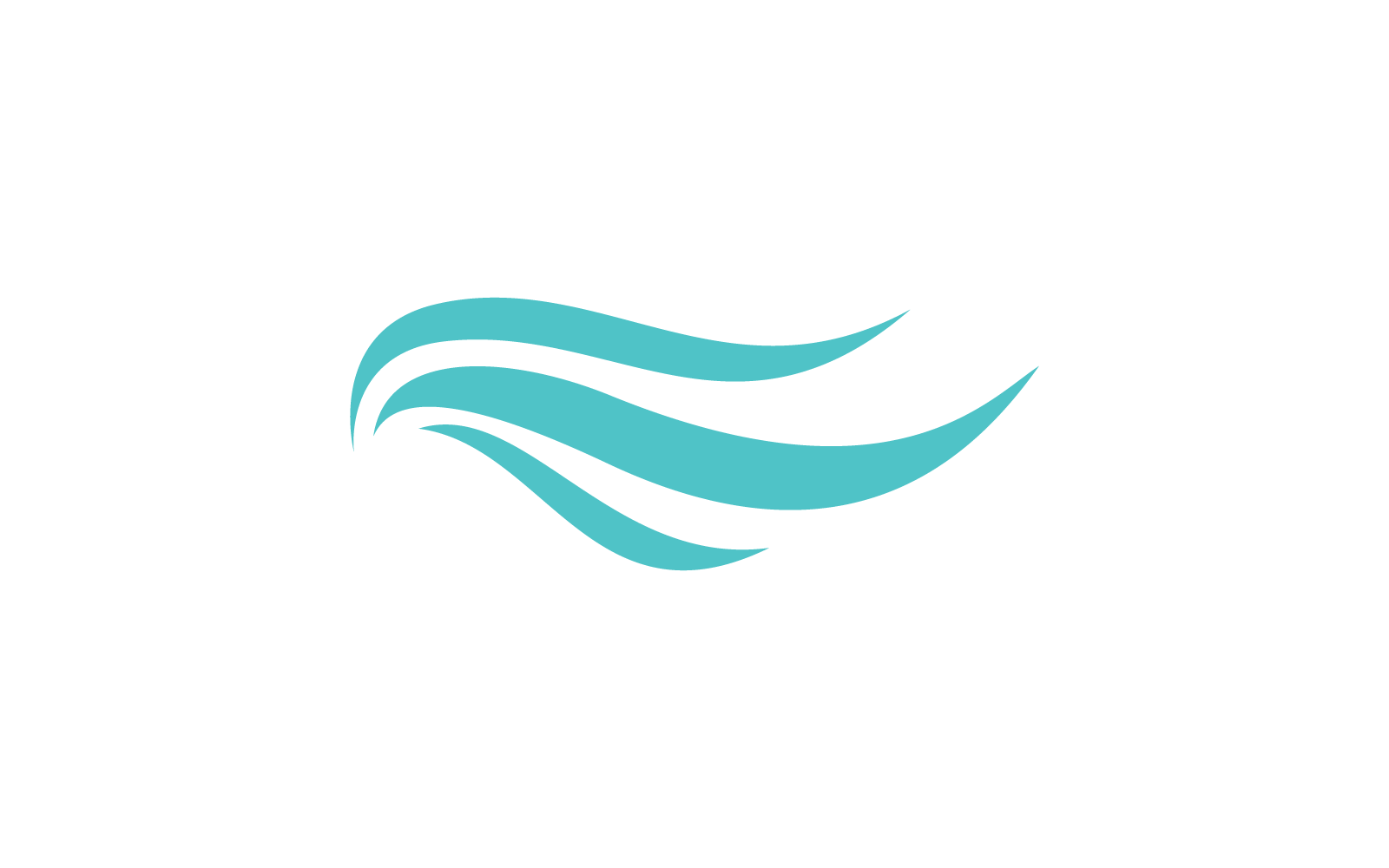 Water Wave illustration design vector Logo Template