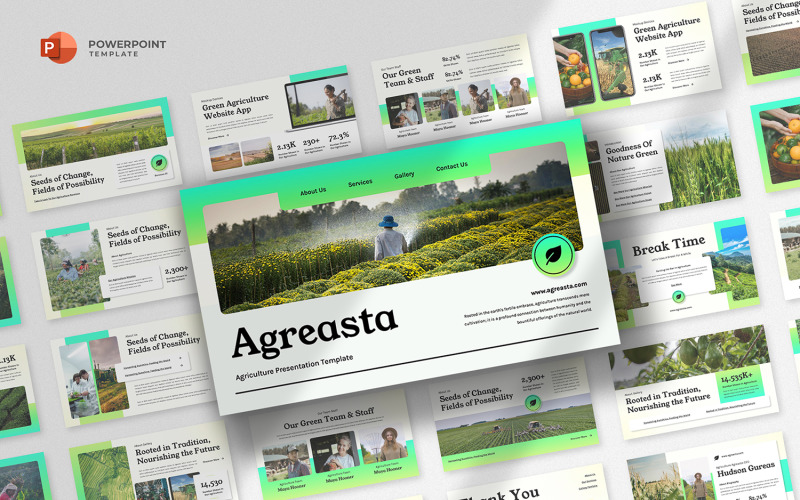 Agreasta - Agriculture Powerpoint Template PowerPoint Template