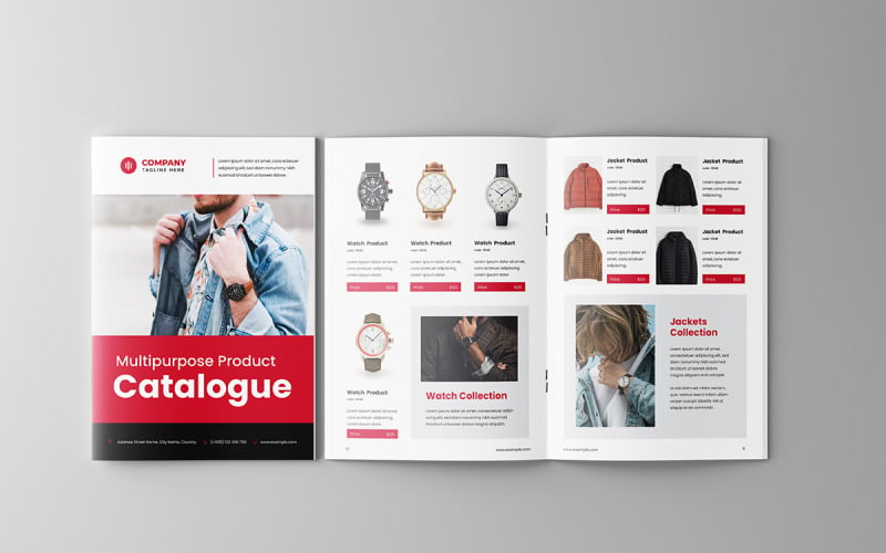 Clothing Product Catalog Layout Template Magazine Template